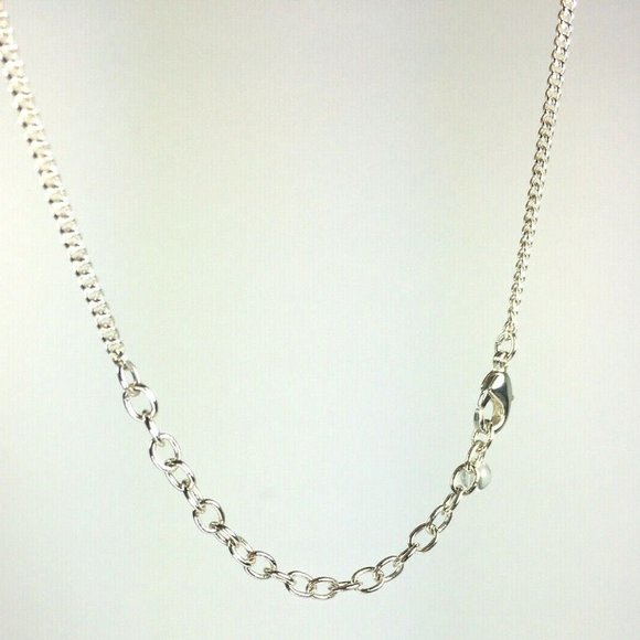 Silvertone Triple Oval Necklace - Picture 11 of 12